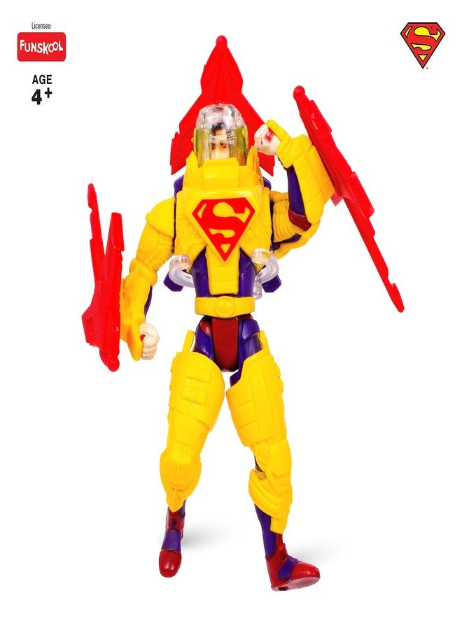 Funskool-Lunar Combat Superman,Classic Action Figures with Articulation,6 inches,Collectible,for 4 Year Old Kids and Above,Toy - Image 4
